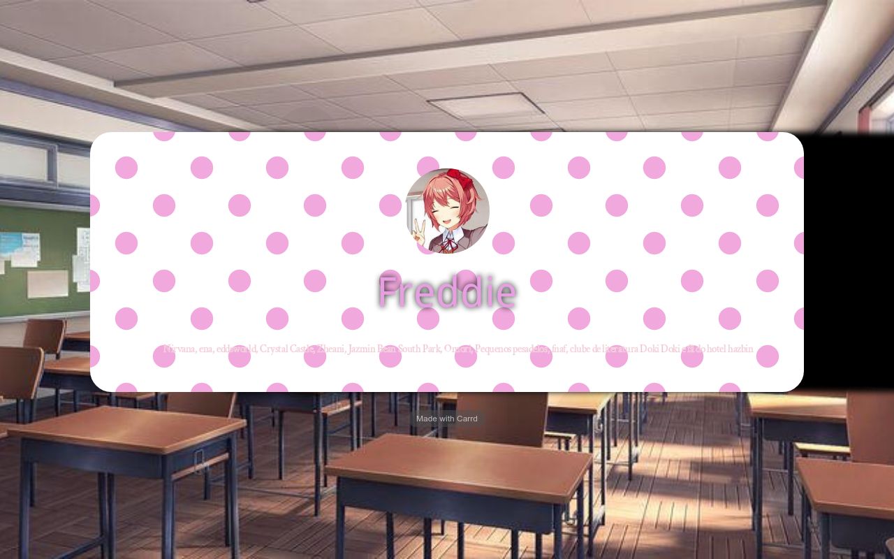 Carrd profile picture for @freddie